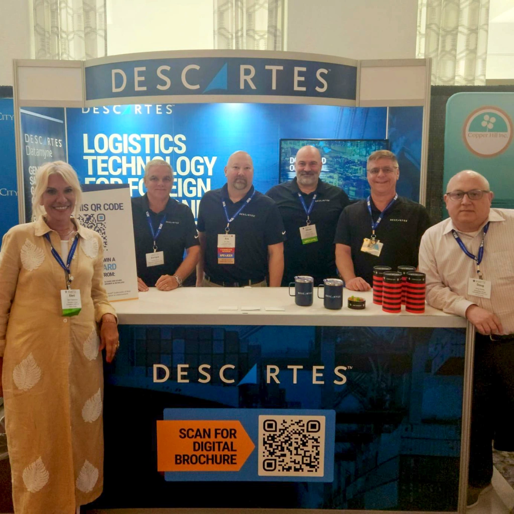 Descartes Systems Group in the trade exhibition at the 2023 NAFTZ Annual Conference