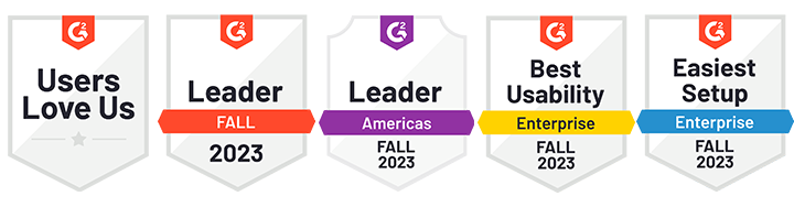 Descartes G2 badges for leadership and best usability in denied party screening software